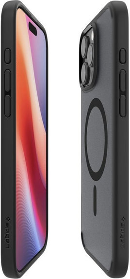 Etui z MagSafe do iPhone 16 Pro, Ultra Hybrid, Frost Black, Spigen