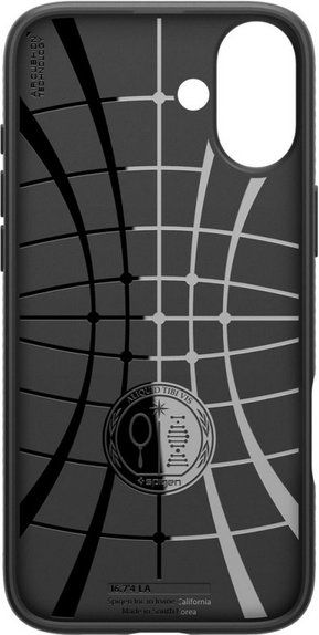 Etui do iPhone 16, Liquid Air, Matte Black, Spigen