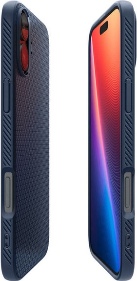 Etui do iPhone 16, Liquid Air, Navy Blue, Spigen