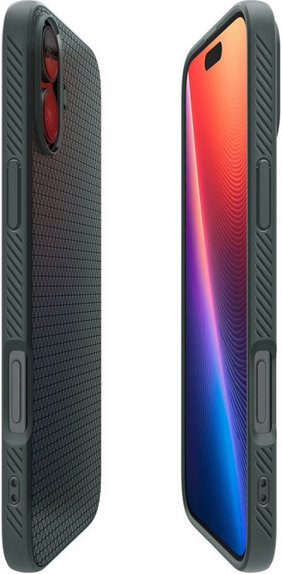 Etui do iPhone 16, Liquid Air, Abyss Green, Spigen