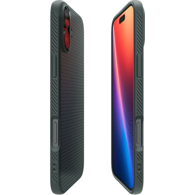 Etui do iPhone 16, Liquid Air, Abyss Green, Spigen