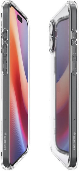 Etui do iPhone 16, Ultra Hybrid, Crystal Clear, Spigen