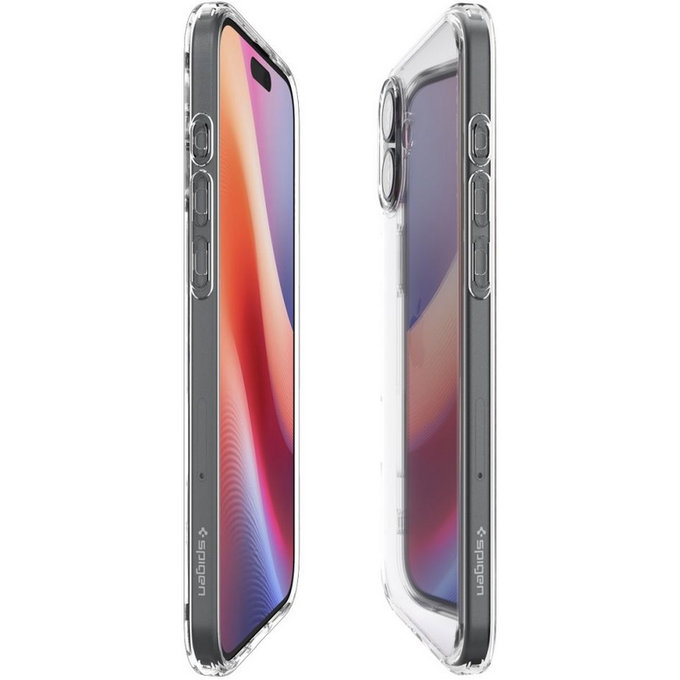 Etui do iPhone 16, Ultra Hybrid, Crystal Clear, Spigen