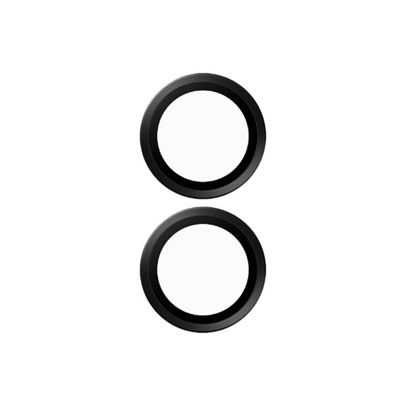 Ochraniacz obiektywu aparatu Hoops do iPhone 16, 16 Plus, czarny, black, PanzerGlass