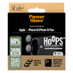 Ochraniacz obiektywu aparatu Hoops do iPhone 16, 16 Plus, czarny, black, PanzerGlass
