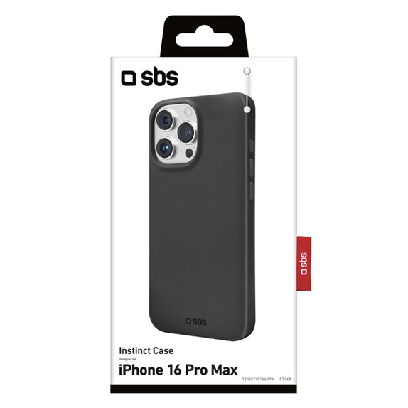 Etui do iPhone 16 Pro Max, Instinct, Czarny, Black, SBS