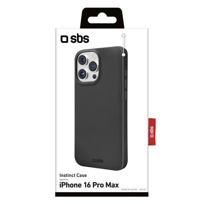 Etui do iPhone 16 Pro Max, Instinct, Czarny, Black, SBS