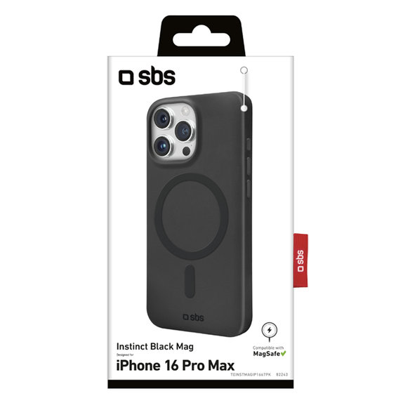 Etui do iPhone 16 Pro Max, Instinct Mag z MagSafe, Czarny, Black, SBS