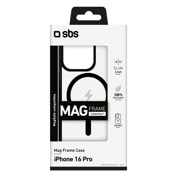 Etui z MagSafe do iPhone 16, Mag Frame, Niebieski, Blue, SBS