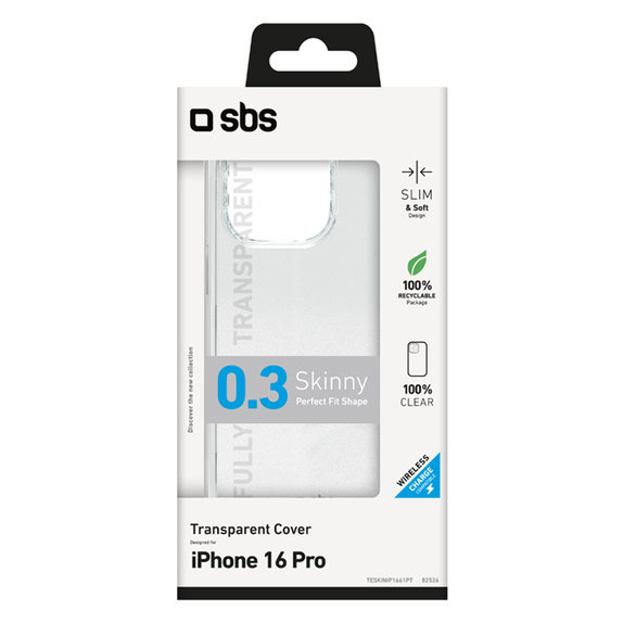 Etui do iPhone 16 Pro, Skinny, Przezroczysty, Transparent, SBS
