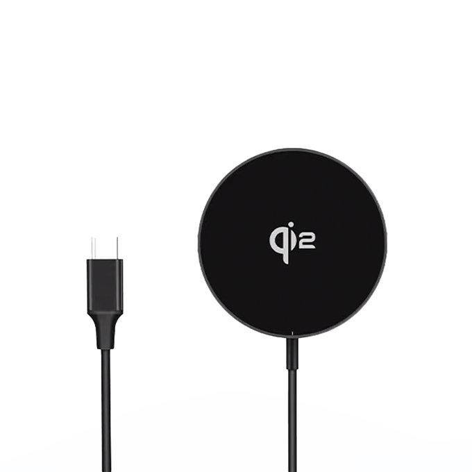 Ładowarka MagSafe z Qi2, Szybkie ładowanie, Silne magnetyczne połączenie, Czarna, FixPremium