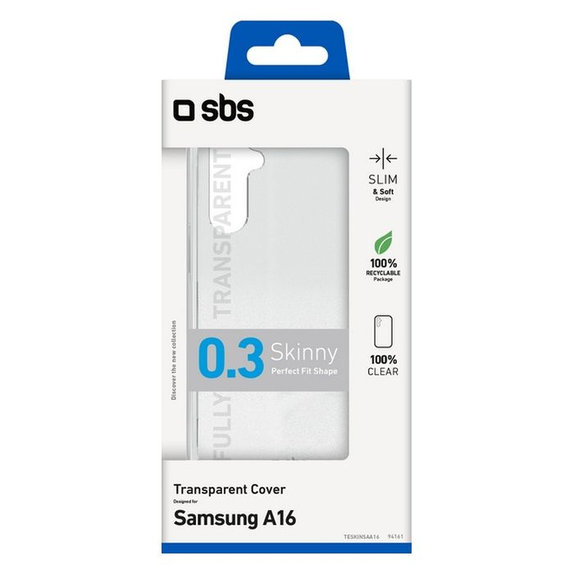 Etui do Samsung Galaxy A16, Skinny, Przezroczysty, Transparent, SBS