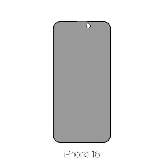 Szkło ochronne do iPhone 16, Privacy Anti-Spy, FixPremium