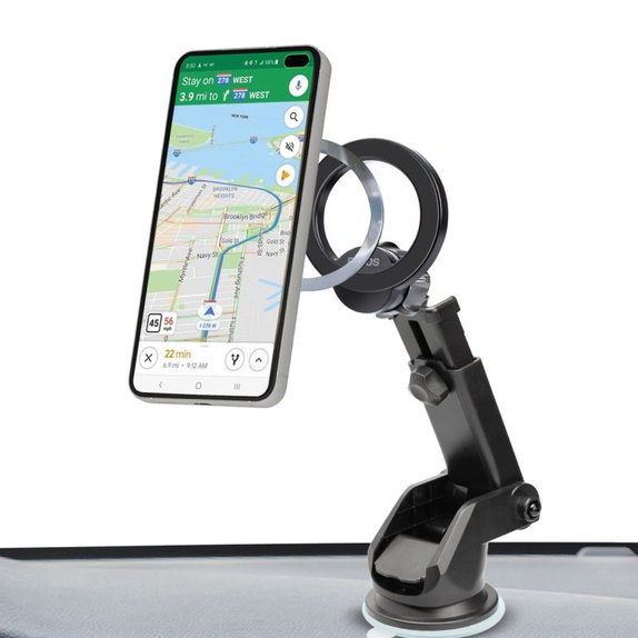 Uchwyt samochodowy Circle Mag z ramieniem teleskopowym, MagSafe, Czarny, Black, SBS