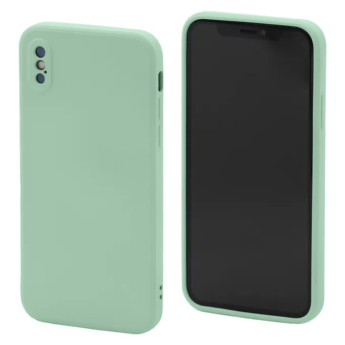 Etui Silikonowe do iPhone X, XS, zielony, green, FixPremium