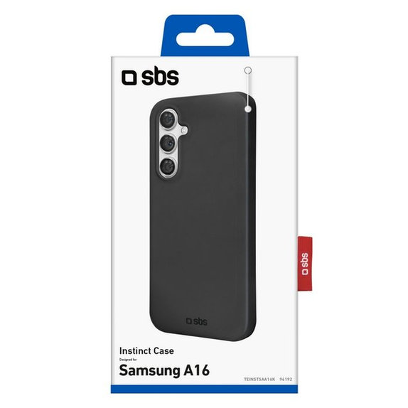 Etui do Samsung Galaxy A16, Instinct, Czarny, Black, SBS