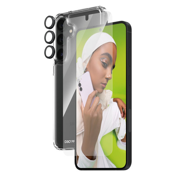 Bundle Hoops + Szkło hartowane UWF + Hard Case D3O do Samsung Galaxy S24+, PanzerGlass