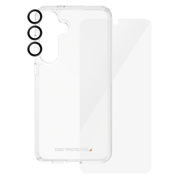 Bundle Hoops + Szkło hartowane UWF + Hard Case D3O do Samsung Galaxy S24+, PanzerGlass