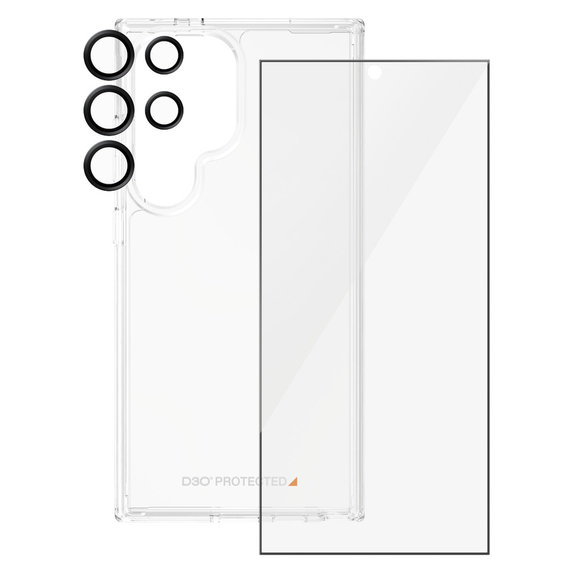 Bundle Hoops + Szkło hartowane UWF + Hard Case D3O do Samsung Galaxy S24 Ultra, PanzerGlass