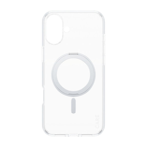 Etui Kickstand z MagSafe do iPhone 16 Plus, Srebrne, CARE