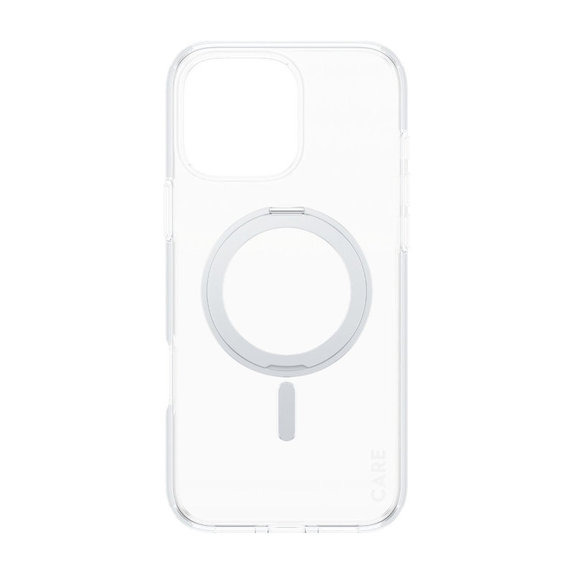 Etui Kickstand z MagSafe do iPhone 16 Pro Max, Srebrne, CARE