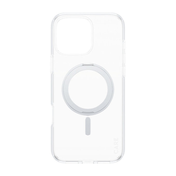 Etui Kickstand z MagSafe do iPhone 16 Pro Max, Srebrne, CARE