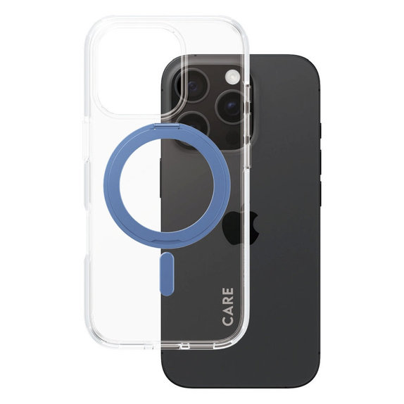 Etui Kickstand z MagSafe do iPhone 16 Pro, Niebieskie, CARE