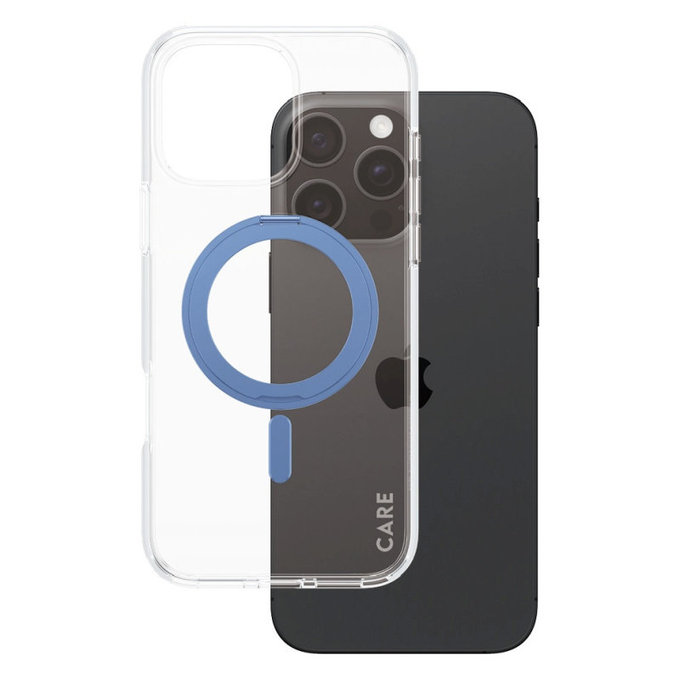 Etui Kickstand z MagSafe do iPhone 16 Pro Max, Niebieskie, CARE