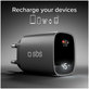 Adapter podróżny LCD USB-C, GaN, 45 W PD, czarny, SBS