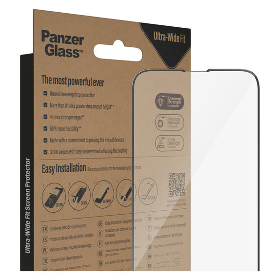 Szkło hartowane UWF AB do Google Pixel 8 Pro, Czarne, PanzerGlass