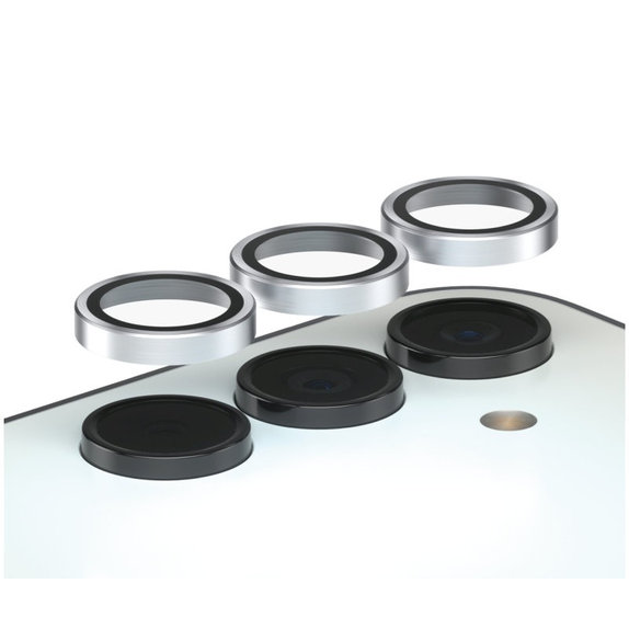 Osłona obiektywu aparatu Hoops do Samsung A15/A15 5G, Jasnoniebieskie, PanzerGlass