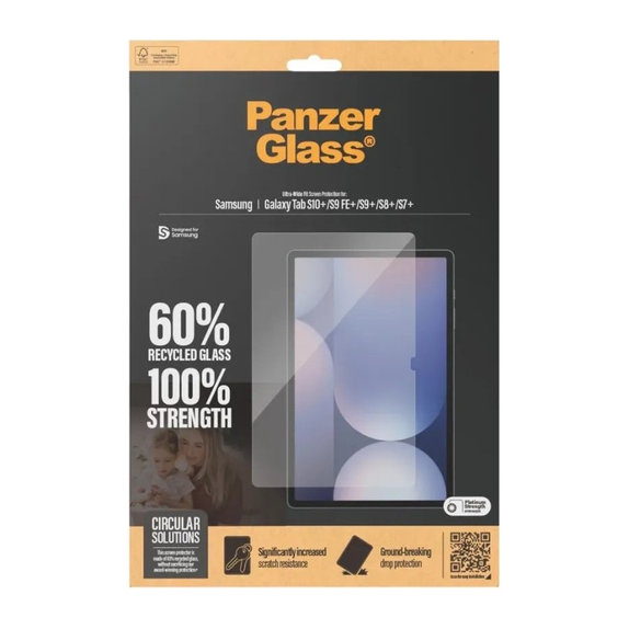 Szkło hartowane UWF do Samsung Galaxy Tab S8/S9 Plus, Przezroczyste, PanzerGlass