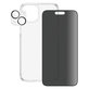 Bundle PicturePerfect + Szkło hartowane UWF Privacy + Hard Case D3O do iPhone 15 Plus, PanzerGlass