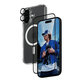 Bundle 3w1 Hoops + Szkło hartowane UWF + Hard Case do iPhone 16, PanzerGlass