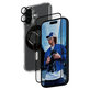 Bundle Hoops + Szkło hartowane UWF + Hard Case + Magnetic Ring Mount do iPhone 16, PanzerGlass
