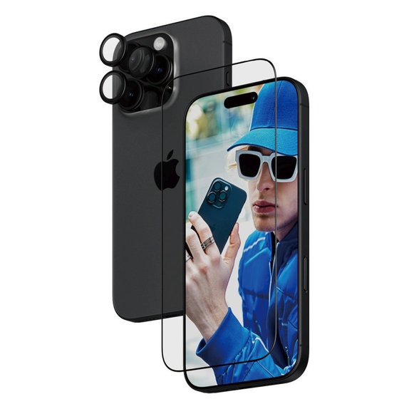 Bundle Hoops + szkło hartowane UWF do iPhone 16 Pro, PanzerGlass
