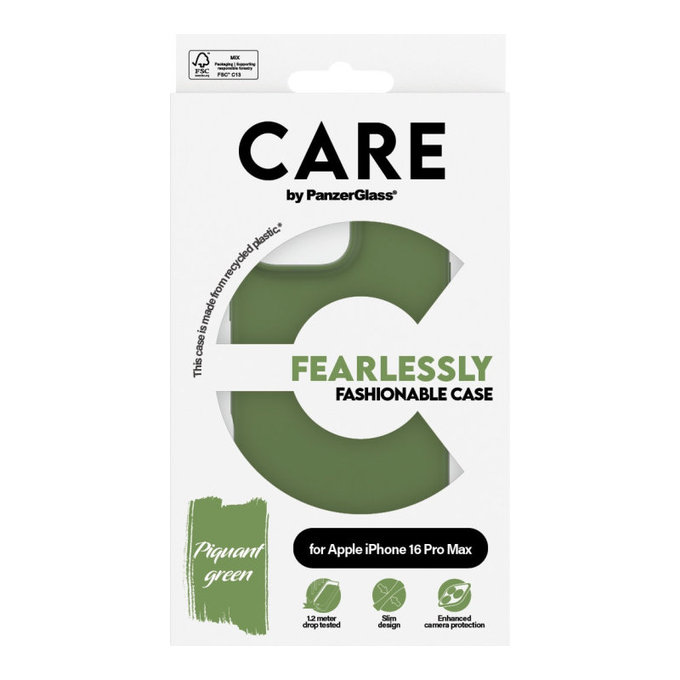 Etui Fearlessly do iPhone 16 Pro Max, Zielone, CARE