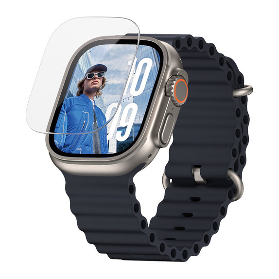 Szkło hartowane do Apple Watch Ultra 2024/Ultra 2/Ultra, Przezroczyste, PanzerGlass