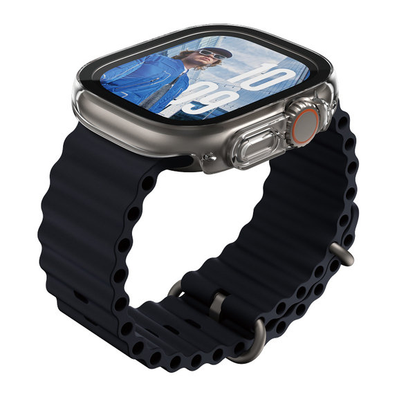 Szkło hartowane Full Body Slim do Apple Watch Ultra 2024/Ultra 2/Ultra, Przezroczyste, PanzerGlass