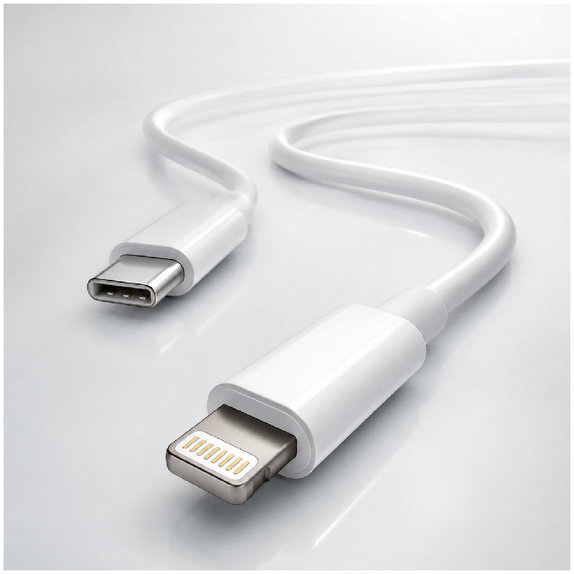 Kabel Lightning/USB-C, 1.5m | bialy | white | FixPremium