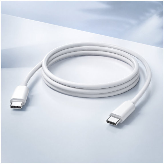 Kabel USB-C/USB-C, 1.5m | bialy | white | FixPremium