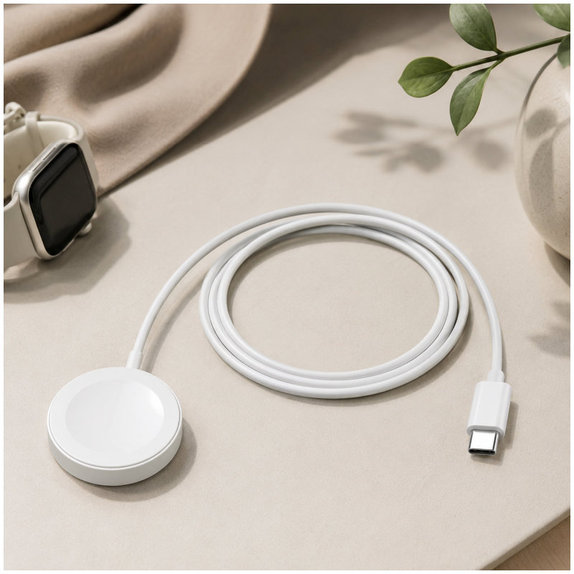 Kabel Watch/USB-C, 1m | bialy | white | FixPremium