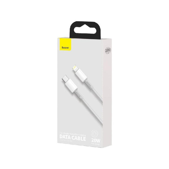 Kabel Lightning/USB-C, 1.5m | bialy | white | Baseus
