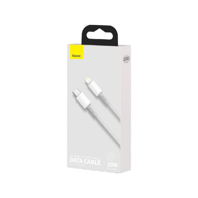Kabel Lightning/USB-C, 1.5m | bialy | white | Baseus
