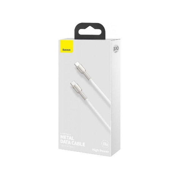 Kabel USB-C/USB-C, 1.5m | bialy | white | Baseus