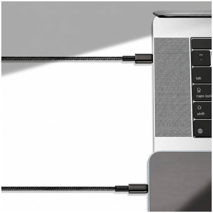 Kabel Lightning/USB-C, 1.5m | czarny | black | Baseus