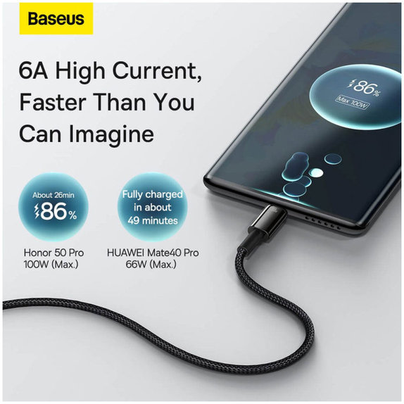 Kabel USB-C/USB, 1.5m | czarny | black | Baseus