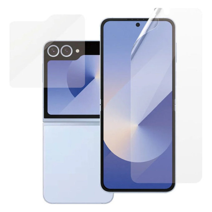 Folia ochronna UWF i szkło hartowane do Samsung Z Flip6, Przezroczyste, PanzerGlass