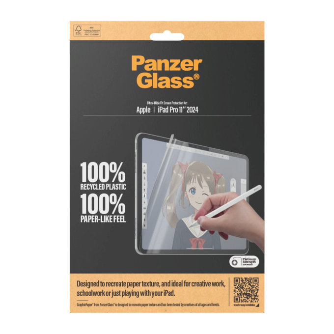 Folia ochronna GraphicPaper UWF do iPad Pro 11'', Przezroczyste, PanzerGlass