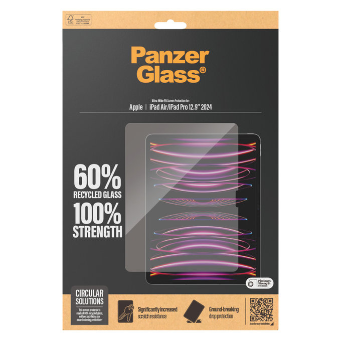 Szkło hartowane UWF do iPad Air 13"/Pro 13", Przezroczyste, PanzerGlass